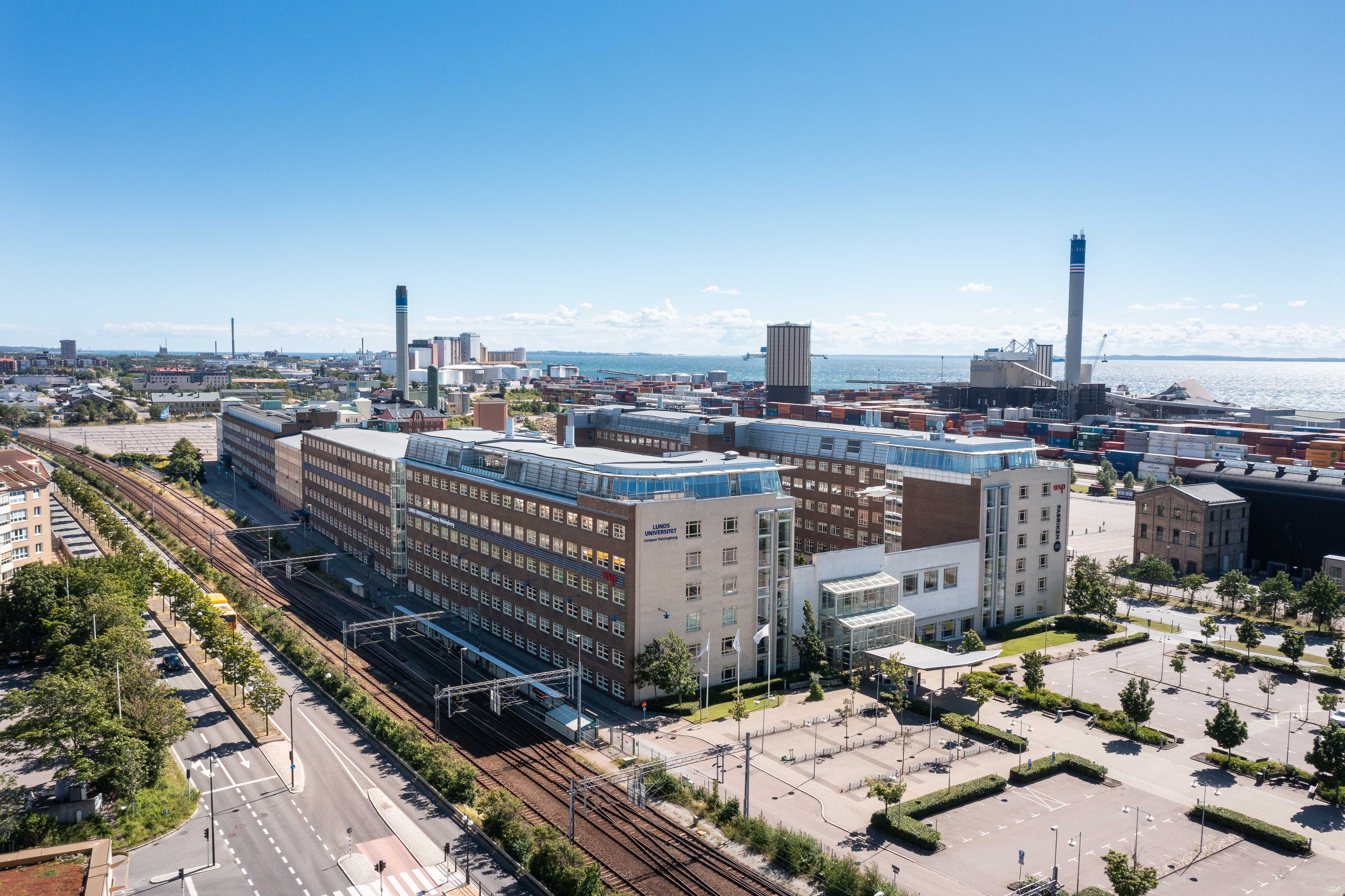 Fotografi över Campus Helsingborg.